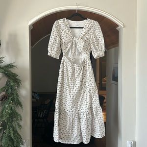 LUCCA sunflower Midi dress